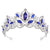 Women's IG Style Shiny Crown Alloy Hollow Out Inlay Crystal Crown