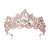 Women's IG Style Shiny Crown Alloy Hollow Out Inlay Crystal Crown