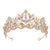 Women's IG Style Shiny Crown Alloy Hollow Out Inlay Crystal Crown