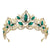 Women's IG Style Shiny Crown Alloy Hollow Out Inlay Crystal Crown