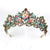 Women's IG Style Shiny Crown Alloy Hollow Out Inlay Crystal Crown