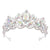 Women's IG Style Shiny Crown Alloy Hollow Out Inlay Crystal Crown