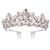 Women's IG Style Shiny Crown Alloy Hollow Out Inlay Crystal Crown