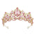 Women's IG Style Shiny Crown Alloy Hollow Out Inlay Crystal Crown