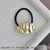 Women's IG Style Simple Style Solid Color Alloy Plating Hair Tie