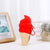 Women's Ice Cream Silica Gel Zipper Coin Purses