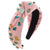 Women's Ig Style Egg Alloy Cloth Inlay Glass Hair Band