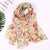 Women's Ig Style Elegant Flower Bird Polyester Scarf