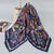 Women's Ig Style Retro Cashew Nuts Satin Printing Silk Scarf Kerchief