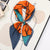 Women's Ig Style Simple Style Flower Satin Printing Silk Scarf