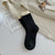 Women's Japanese Style Color Block Wool Crew Socks A Pair