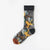 Women's Japanese Style Flower Nylon Crew Socks A Pair