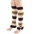 Women's Japanese Style Stripe Solid Color Polyacrylonitrile Fiber Jacquard Crew Socks A Pair