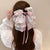 Women's Japanese Style Sweet Bow Knot Cloth Floral Hair Claws