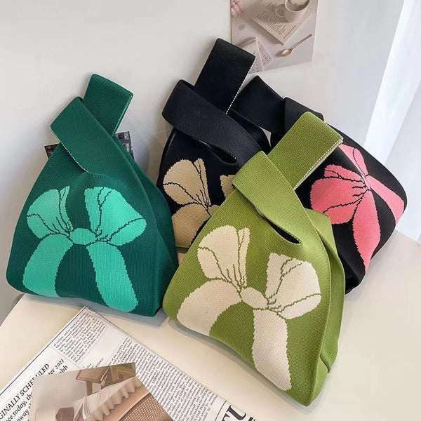 Women's Knit Printing Animal Elegant Square Open Square Bag