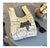 Women's Knit Printing Animal Elegant Square Open Square Bag