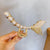 Women's Korean Style Geometric Metal Metal Artificial Pearls Hair Claws