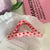 Women's Korean Style Polka Dots Plastic Hair Claws