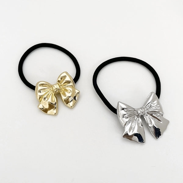 Women's Lady Bow Knot Alloy Plating Hair Tie