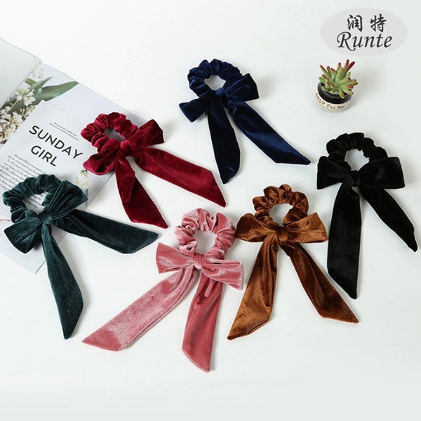 Women's Lady Bow Knot Cloth Hair Tie