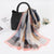 Women's Lady Color Block Qiao Qi Silk Scarves