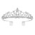 Women's Lady Crown Metal Inlay Artificial Crystal Crown