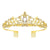 Women's Lady Crown Metal Inlay Artificial Crystal Crown