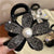 Women's Lady Flower Arylic Imitation Pearl Rhinestone Hair Claws