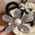 Women's Lady Flower Arylic Imitation Pearl Rhinestone Hair Claws