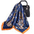 Women's Lady Flower Satin Printing Silk Scarf