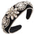 Women's Lady Flower Sponge Inlay Rhinestones Hair Band