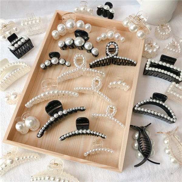 Women's Lady Geometric Plastic Resin Hair Claws