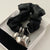 Women's Lady Heart Shape Pu Leather Alloy Hair Tie