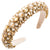 Women's Lady Modern Style Korean Style Geometric Alloy Cloth Rhinestone Inlay Artificial Pearls Rhinestones Hair Band