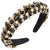 Women's Lady Modern Style Korean Style Geometric Alloy Cloth Rhinestone Inlay Artificial Pearls Rhinestones Hair Band