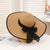 Women's Lady Solid Color Flat Eaves Straw Hat