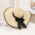 Women's Lady Solid Color Flat Eaves Straw Hat