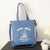 Women's Large All Seasons Canvas Preppy Style Streetwear Shoulder Bag Canvas Bag