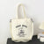 Women's Large All Seasons Canvas Preppy Style Streetwear Shoulder Bag Canvas Bag