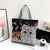 Women's Large All Seasons Nylon Animal Cartoon Cute Square Zipper Tote Bag