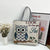 Women's Large All Seasons Nylon Animal Cartoon Cute Square Zipper Tote Bag