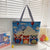 Women's Large All Seasons Nylon Animal Cartoon Cute Square Zipper Tote Bag