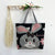 Women's Large All Seasons Nylon Animal Cartoon Cute Square Zipper Tote Bag