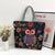 Women's Large All Seasons Nylon Animal Cartoon Cute Square Zipper Tote Bag