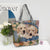 Women's Large All Seasons Nylon Animal Cartoon Cute Square Zipper Tote Bag