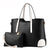 Women's Large All Seasons Pu Leather Classic Style Bag Sets