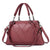 Women's Large All Seasons Pu Leather Classic Style Handbag