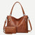 Women's Large All Seasons Pu Leather Fashion Bag Sets