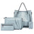 Women's Large All Seasons Pu Leather Fashion Bag Sets