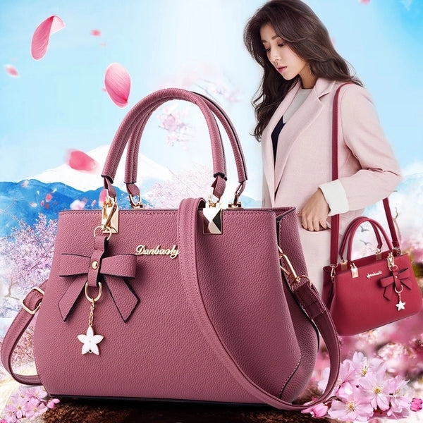 Women's Large All Seasons Pu Leather Fashion Handbag